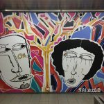 #entramie Salazar Collectif - 'Une rencontre éblouissante' / Frederik S. - graphic design - Gare du Midi uitgang richting bovengrondse trams